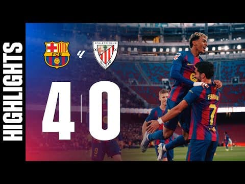 FC BARCELONA 4 vs 0 ATHLETIC CLUB | LALIGA 2025/26 MD13 🔵🔴