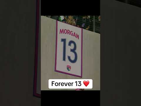 Alex Morgan officially has her jersey retired by San Diego Wave FC 👏