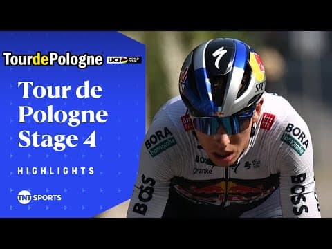 UNSTOPPABLE WIN! 🙌 | Men's 2025 Tour de Pologne Stage 4 Highlights | TNT Sports Cycling