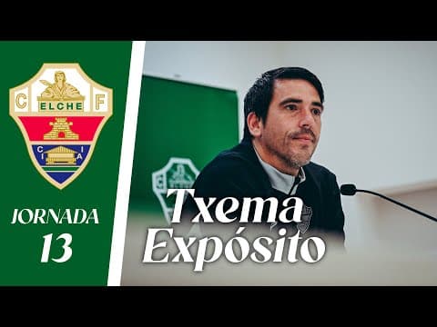 RUEDA DE PRENSA | Txema Expósito habla sobre el RCD Espanyol B - Elche CF Femenino | Jornada 13