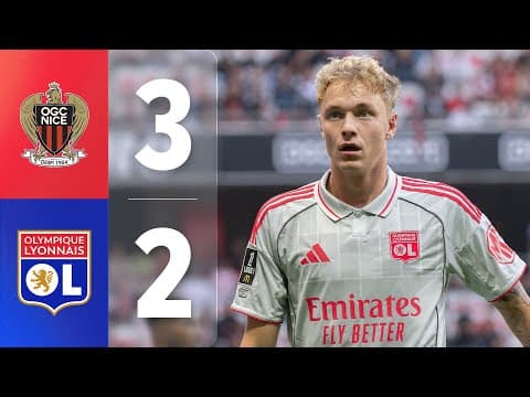 Résumé OGC Nice - OL : Des Gones en manque de réalisme et défaits sur la Côte d'Azur (3-2)