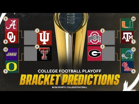 College Football Playoff PREDICTIONS: Rematch of Big Ten championship for the title 🏆