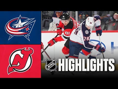 Blue Jackets vs. Devils | NHL Highlights | December 01, 2025
