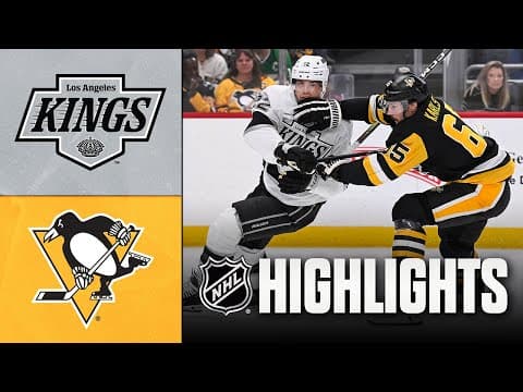 NHL Highlights | Kings vs. Penguins | November 09, 2025