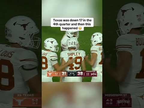 Texas came all the way back 🤘