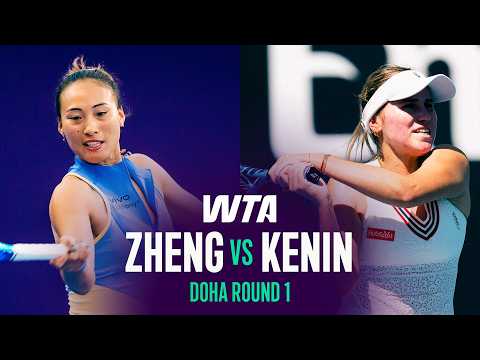 Qinwen Zheng vs. Sofia Kenin | 2026 Doha Round 1 | WTA Match Highlights