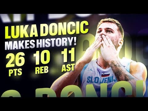 LUKA MAKES HISTORY! 🤯 | EVERY SINGLE POINT, REBOUND AND ASSIST | #EuroBasket 2025 #LukaDoncic