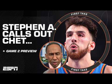 Stephen A. calls for Chet Holmgren to 'STEP UP!' 🗣️ | First Take