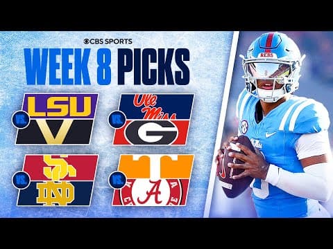 Picks for EVERY Top 25 game in College Football [Full Week 8 Predictions]