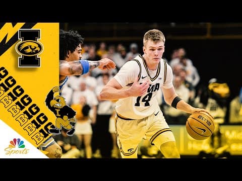 Bennett Stirtz highlights: 27 points and an Iowa win over UCLA | Big Ten on NBC Sports