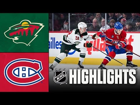 Wild vs. Canadiens | NHL Highlights | January 20, 2026