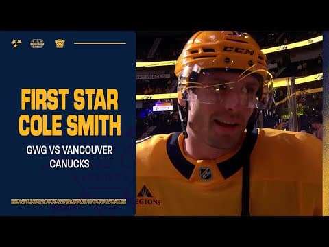 Cole Smith: First Star of the Game with the GWG - Oct. 23, 2025