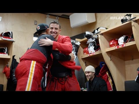 Morgan Frost (or is it Frostbite?!) gets the Red Blazer as the Flames pick up the win!