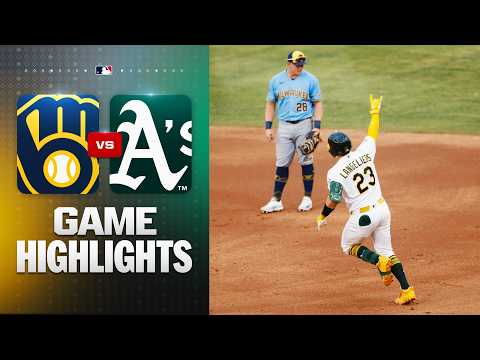 Brewers vs. A's Game Highlights (6/8/26) | MLB Highlights