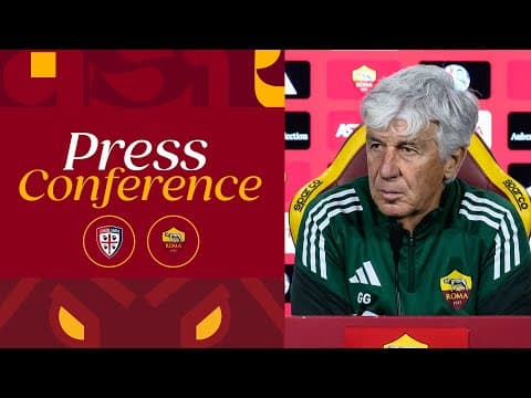 🟨 LIVE 🟥 LA CONFERENZA STAMPA DI GIAN PIERO GASPERINI ALLA VIGILIA DI CAGLIARI-ROMA