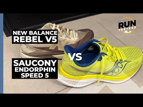 Saucony Endorphin Speed 5 vs New Balance Rebel V5: We pick the best fast-edge trainer