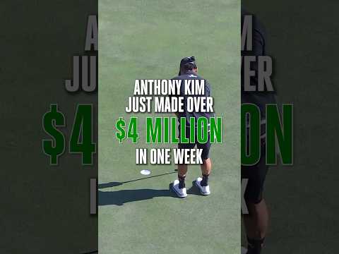 Anthony Kim’s latest win came with an insane pay check. 👀
