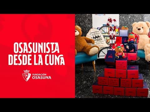 Fundación Osasuna vestirá con la equipación del club a todos los recién nacidos en Navarra en 2026