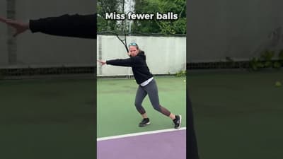 Use your #tennisforehand from center of the court