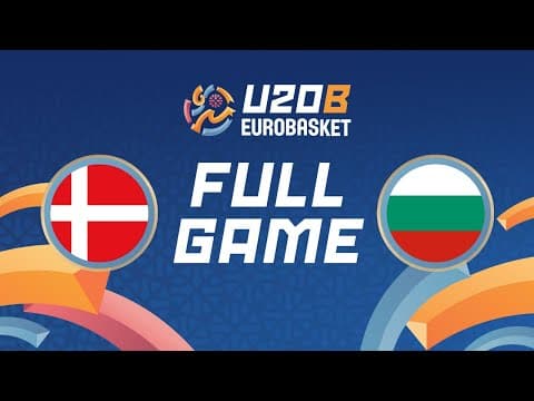 Group Phase | Denmark v Bulgaria | Full Basketball Game  FIBA U20 Women's EuroBasket 2025 Division B
