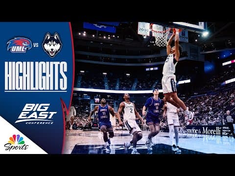 UMass Lowell vs. No. 4 UConn | COLLEGE BASKETBALL HIGHLIGHTS | 11/7/25 | NBC Sports