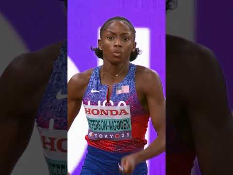3 gold medals ‼️ Melissa Jefferson-Wooden is the queen of Tokyo #worldathleticschamps  #usa #sports