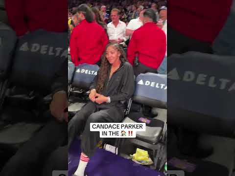 WNBA & Sparks legend Candace Parker, in the building where her jersey hangs 🔥 👏