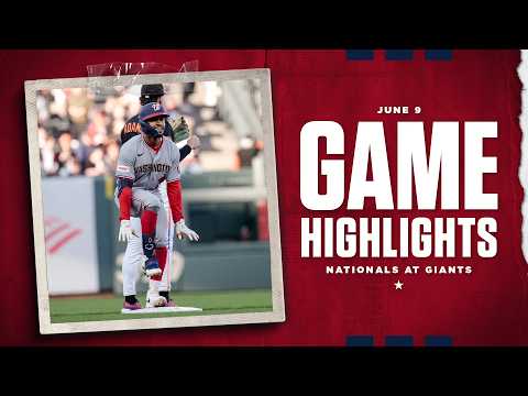 Nationals vs. Giants Game Highlights (6/9/26) | MLB Highlights
