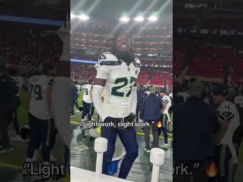 Tariq Woolen didn’t hold back 👀