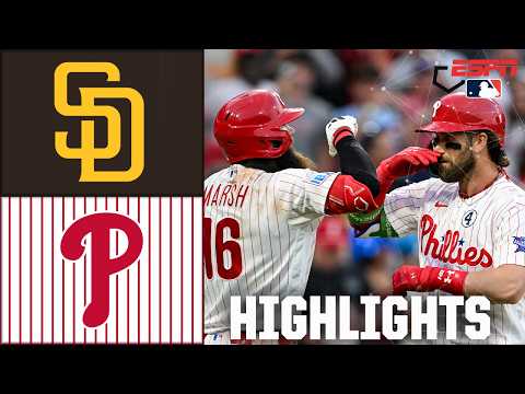 San Diego Padres vs. Philadelphia Phillies | Full Game Highlights | ESPN MLB