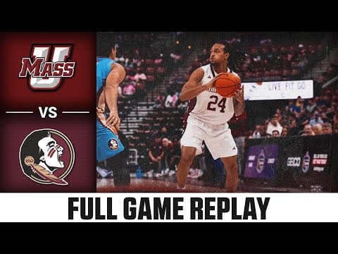UMass vs. Florida State Full Game Replay | 2025-26 ACC Men's Basketball