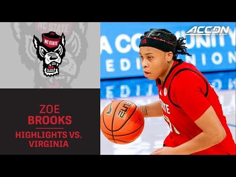 NC State's Zoe Brooks Goes For A Career-High In Victory