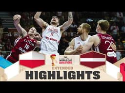 Poland 🇵🇱 v Latvia 🇱🇻 | Extended Highlights | FIBA Basketball World Cup 2027 European Qualifiers