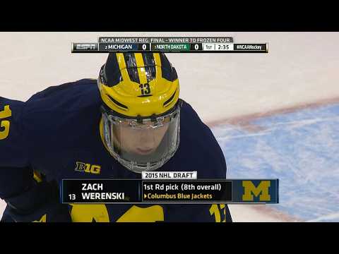 Zach Werenski college hockey highlights from 2016 NCAA tournament