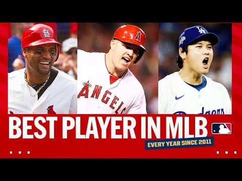 Every player ranked #1 in MLB's Top 100 Players Right Now since 2011! (Pujols, Trout, Shohei & MORE)