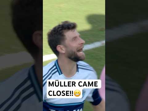 Müller DANGEROUS⚠️ first-half chance!