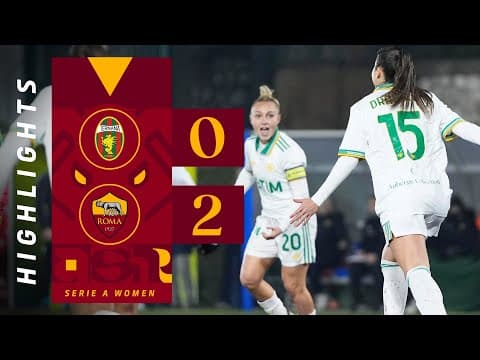 TERNANA 0-2 ROMA | SERIE A FEMMINILE 2025-26