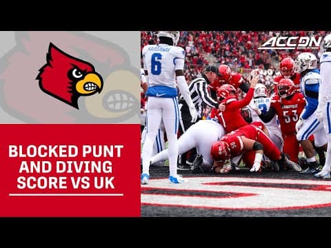 Louisville DL Eric Hazzard Blocks Punt and Shifts Momentum