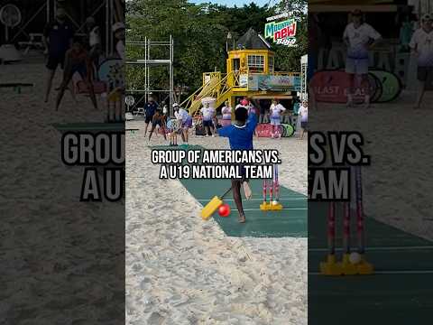Group of Americans vs. Barbados U19 cricket team #cricket #teamusa #barbados