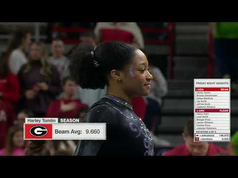 Harley Tomlin notches CAREER-HIGH 9.925 on floor for Georgia 🔥 | ESPN College Gymnastics