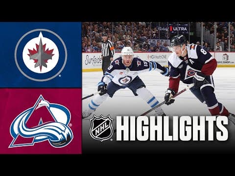 Jets vs. Avalanche | NHL Highlights | December 19, 2025