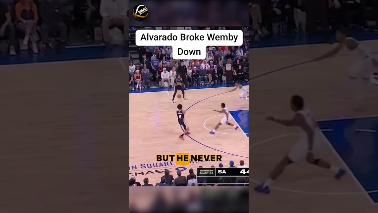 How Alvarado Physically Wore Down Wembanyama Possession by Possession