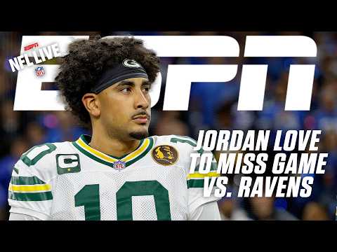 BREAKING: Jordan Love to MISS game vs. Ravens due to concussion, Malik Willis to start | NFL Live
