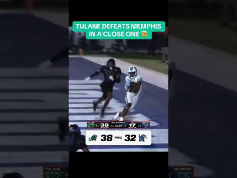 Tulane with a BIG WIN over Memphis 🔥
