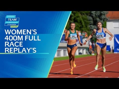 Women’s 400m Race Replay | Division 2 | Maribor 2025 | European Athletics Team Championships