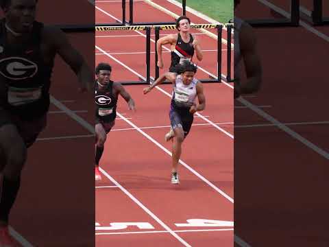 Zacchaeus Brocks becomes the first high schooler ever to break 13 seconds in the 110mh in 12.98 🤯