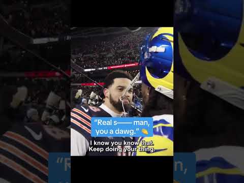 Davante Adams made sure to show Caleb Williams some love after Rams vs. Bears 🥹 (via nflfilms/TT)