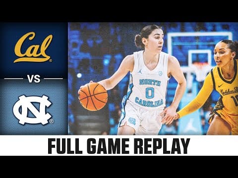 Cal vs. North Carolina Full Game Replay | 2025-26 ACC Women's Basketball