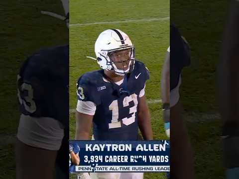 KAYTRON ALLEN IS PENN STATE'S ALL-TIME LEADING RUSHER ☝️