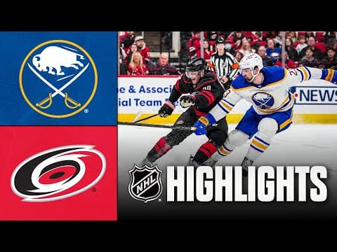 Sabres vs. Hurricanes | NHL Highlights | January 19, 2026